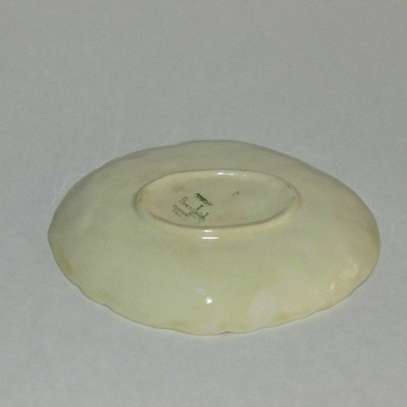 Antique Oval Dish BRENTLEIGH WARE BEECH Hand Painted STAFFORDSHIRE England As Is - Picture 5 of 8